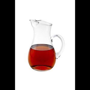 Badash Zeus Mouth Blown Glass Pitcher 10", 36 Oz